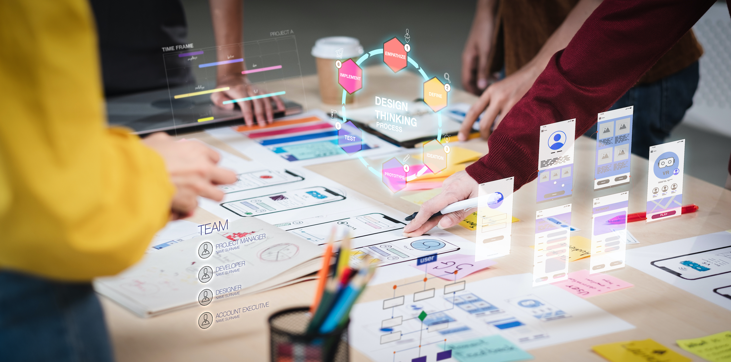 Workflows Close,Up,Ux,Developer,And,Ui,Designer,Use,Augmented,Reality
